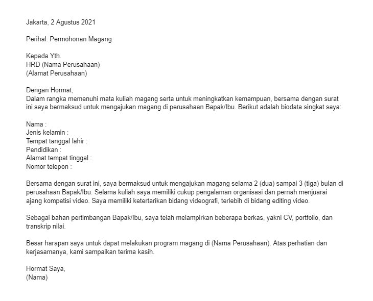 Mau Melamar Kerja? Ini 14 Contoh Surat Lamaran Kerja yang Bisa Dipakai