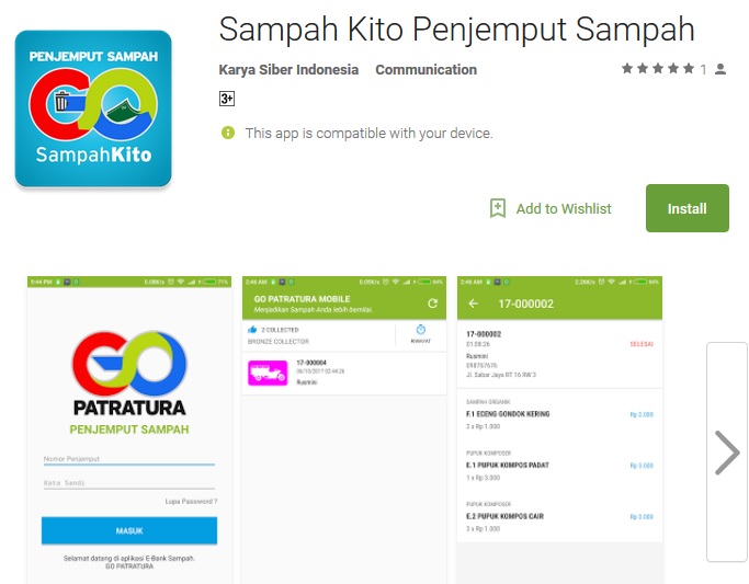 Mengelola Sampah Didukung Sistem Android