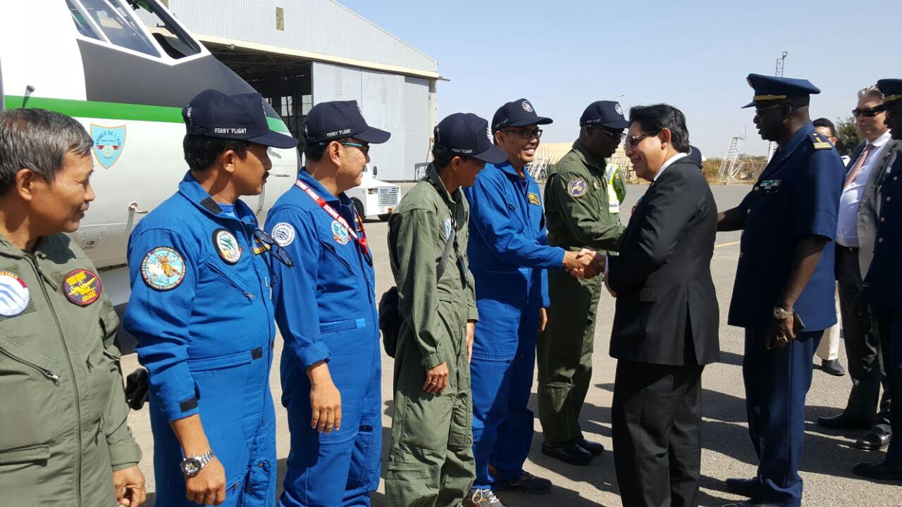 Pesawat Buatan Indonesia Pesanan Senegal Tiba di Dakar