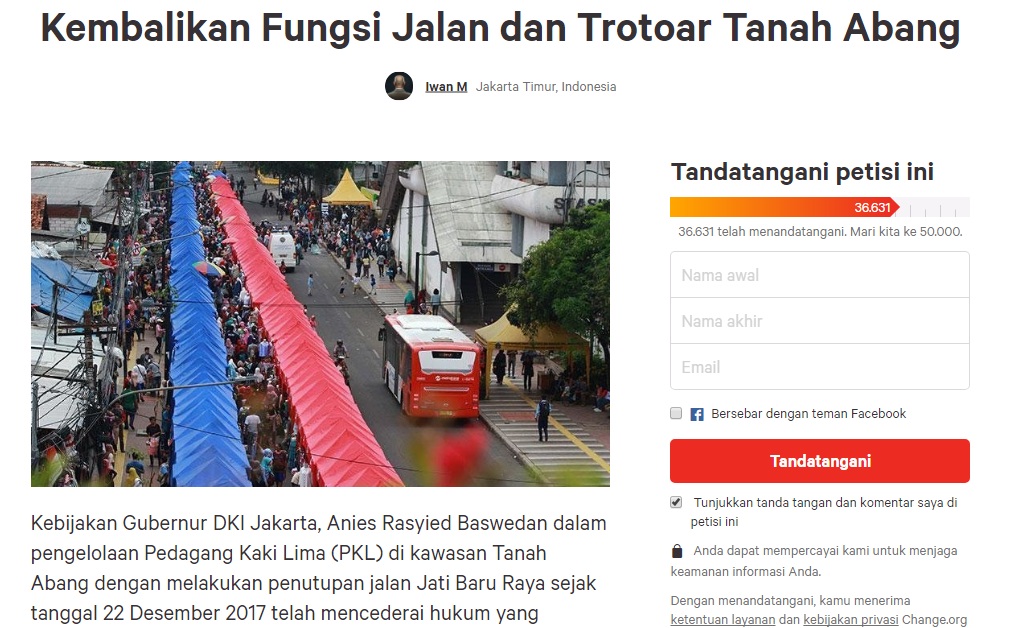 Sandi Tantang Pembuat Petisi Tolak Penutupan Jalan Jati Baru