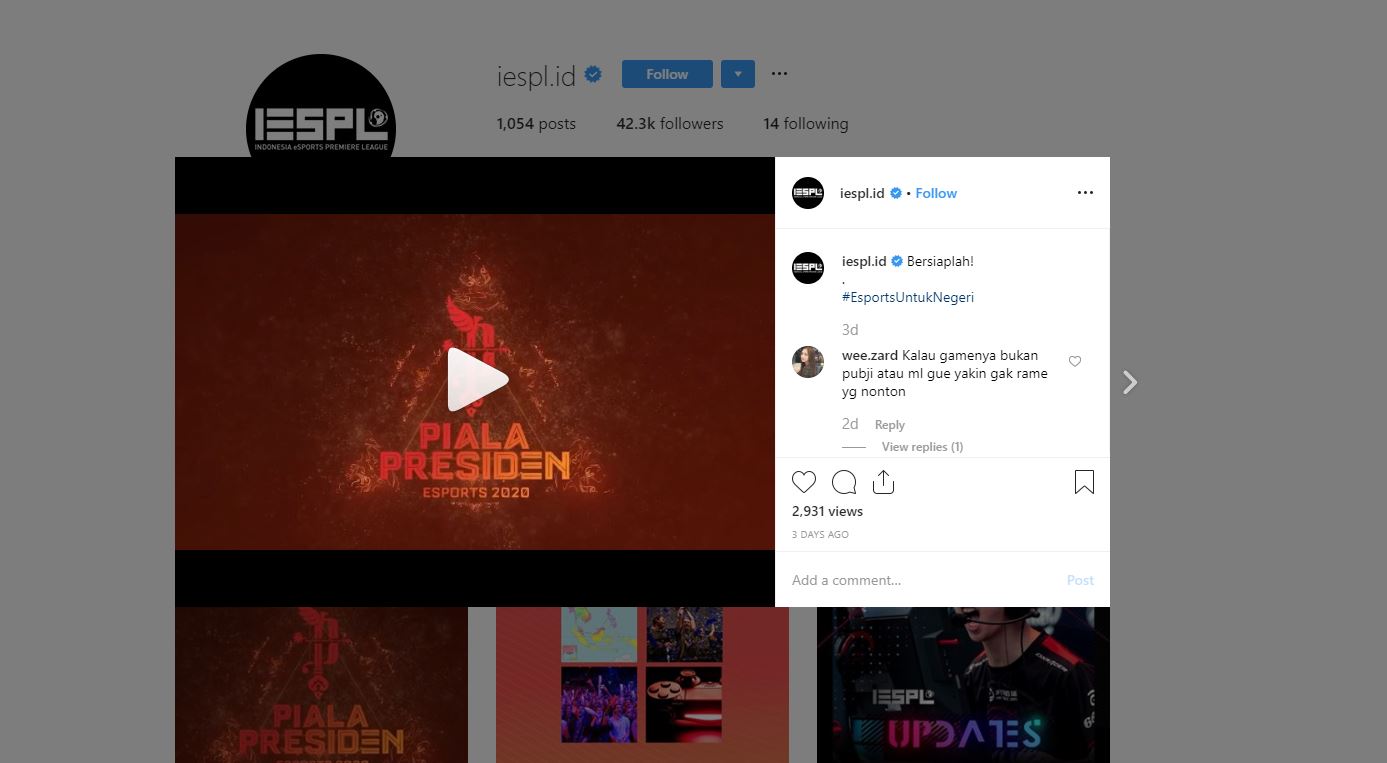 Piala Presiden Esports 2020 Segera Digelar?