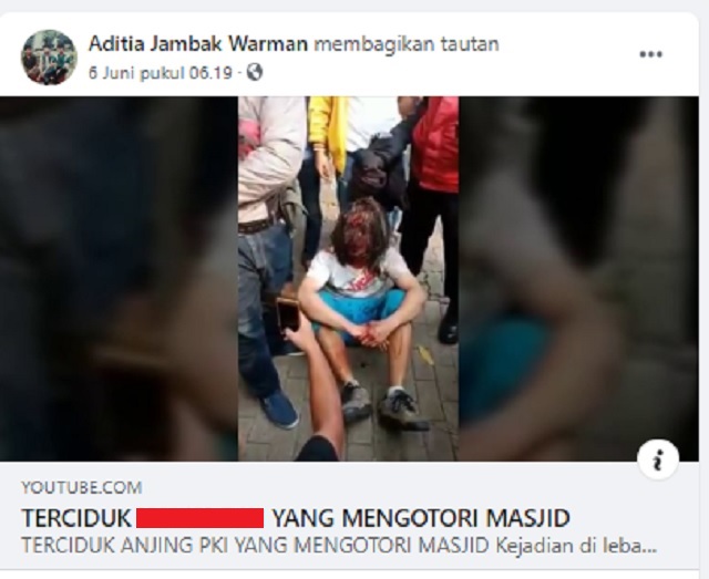 [Cek Fakta] Video PKI Terciduk Mengotori Masjid? Ini Cek Faktanya