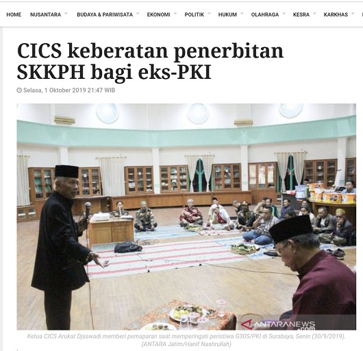 [Cek Fakta] Pemerintahan Jokowi Terbitkan Surat Korban Pelanggaran HAM Eks PKI? Simak Faktanya