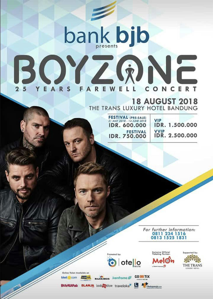 Boyzone Gelar Konser Perpisahan di Indonesia