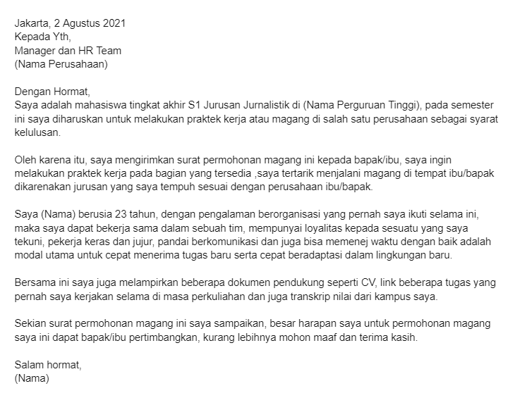 Mau Melamar Kerja? Ini 14 Contoh Surat Lamaran Kerja yang Bisa Dipakai
