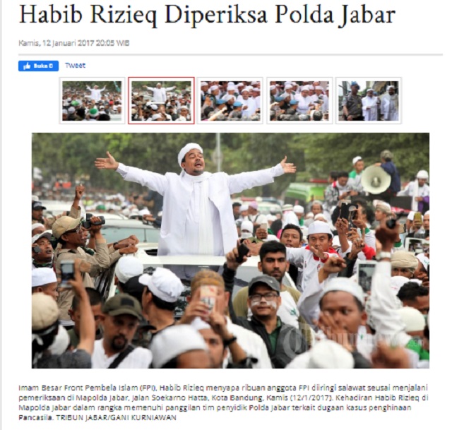 [Cek Fakta] Foto Habib Rizieq Promosikan Bentuk Salib? Ini Faktanya