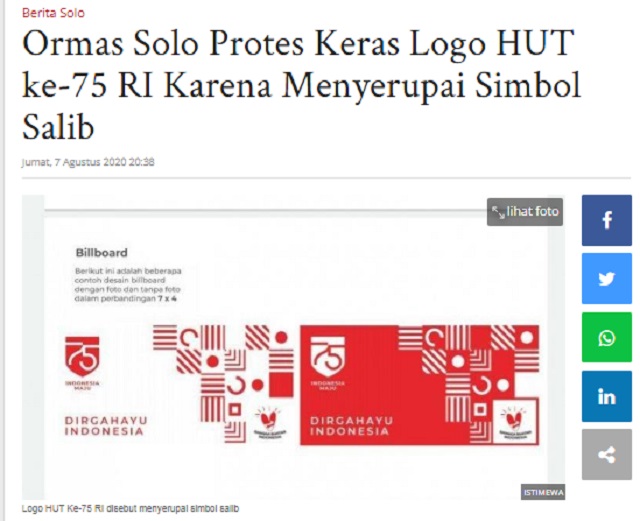 [Cek Fakta] Foto Habib Rizieq Promosikan Bentuk Salib? Ini Faktanya