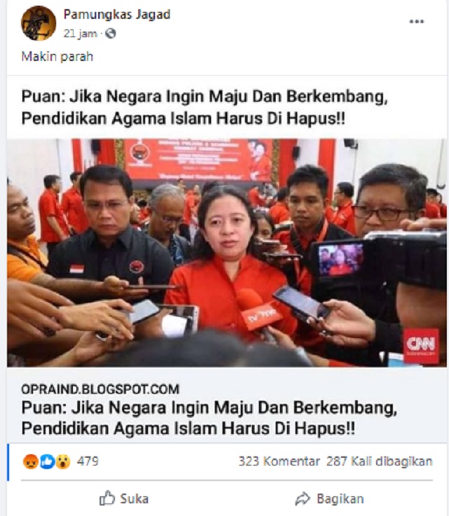 [Cek Fakta] Ketua DPR Sebut Syarat Negara Maju, Pendidikan Agama Islam Harus Dihapus? Ini Faktanya