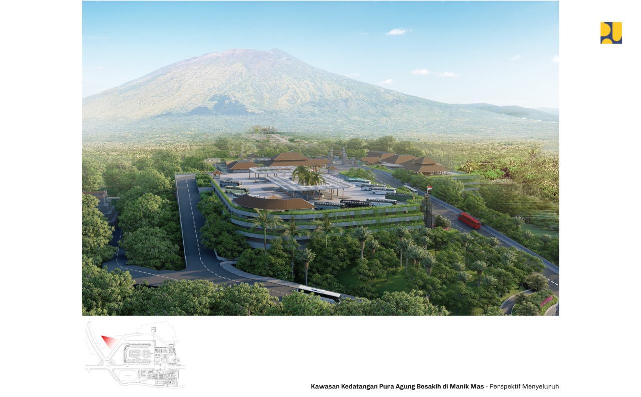 Desain Gedung Parkir di Kawasan Pura Besakih Bali