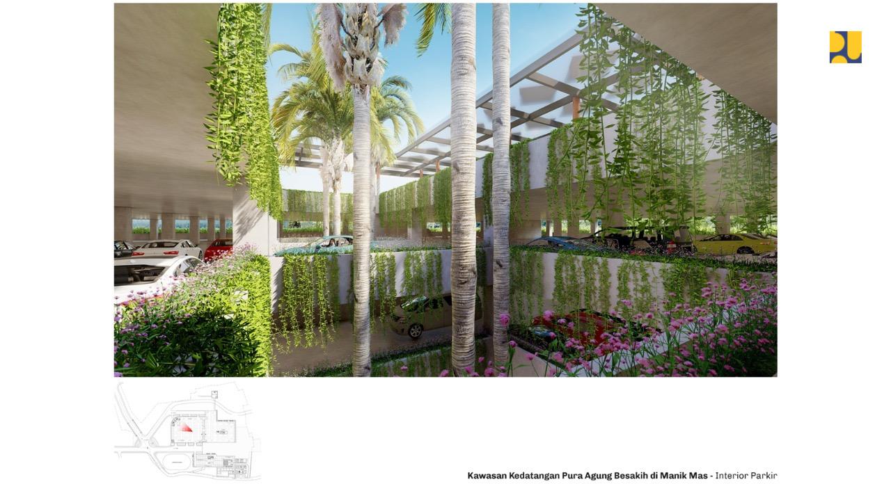 Desain Gedung Parkir di Kawasan Pura Besakih Bali