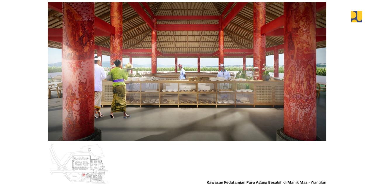 Desain Gedung Parkir di Kawasan Pura Besakih Bali