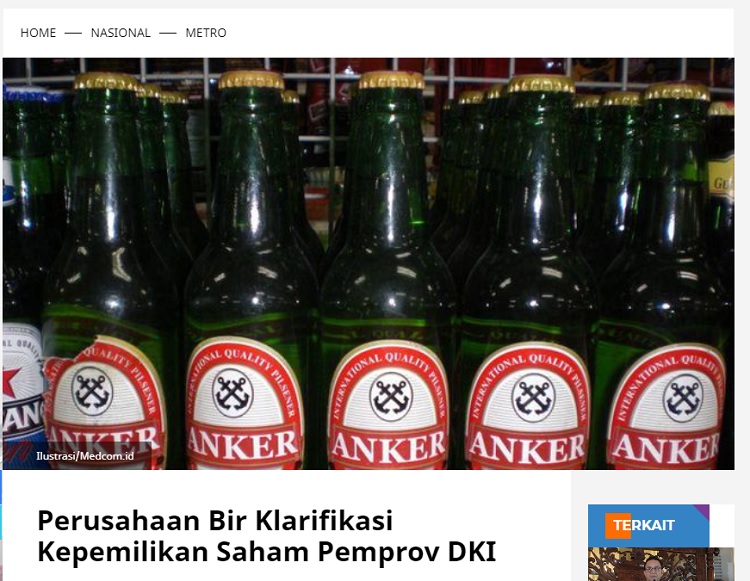 [Cek Fakta] Miras di DKI Sudah Halal? Ini Faktanya