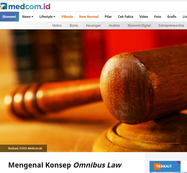 [Cek Fakta] Konsep UU Omnibus Law Berasal dari China? Ini Faktanya