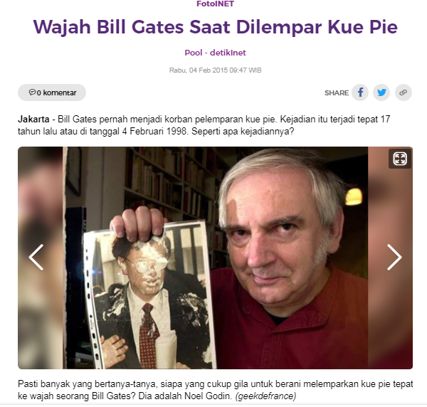[Cek Fakta] Akhirnya Bill Gates Kena Timpuk di Bagian Wajah karena Orang Geram soal Vaksin? Ini Faktanya