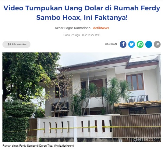 [Cek Fakta] Pernah Lihat Video Sejumlah Koper Isi Dolar Disebut Uang Rp900 Miliar Ferdy Sambo? Ini Faktanya