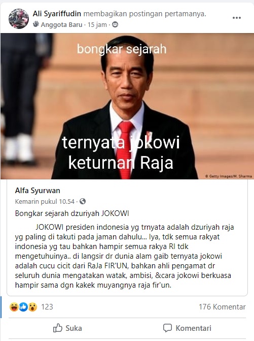 Cek Fakta Presiden Joko Widodo Keturunan Raja Cek Faktanya Cek Fakta Presiden Joko Widodo Keturunan Raja Cek Faktanya