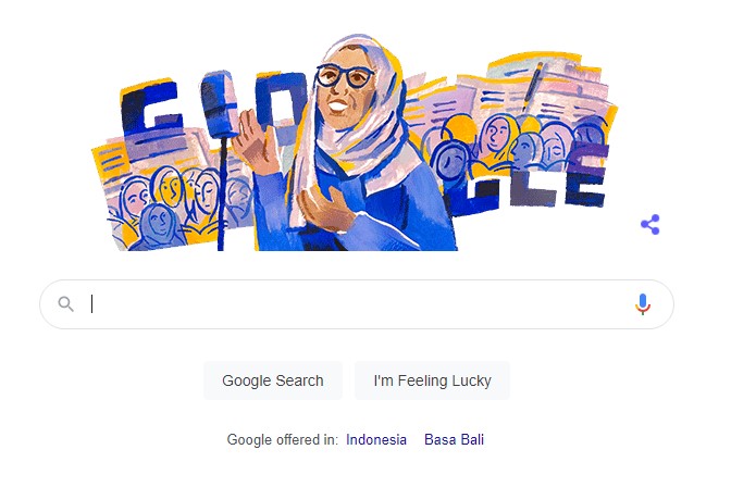 Rasuna Said Jadi Google Doodle Hari Ini, Netizen: Ternyata Ibu, Bukan Bapak