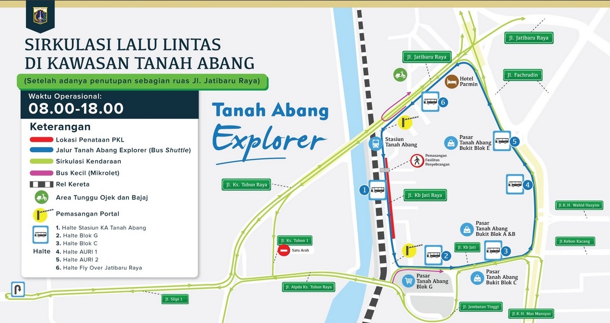 Lalu Lintas Tanah Abang Makin Semrawut