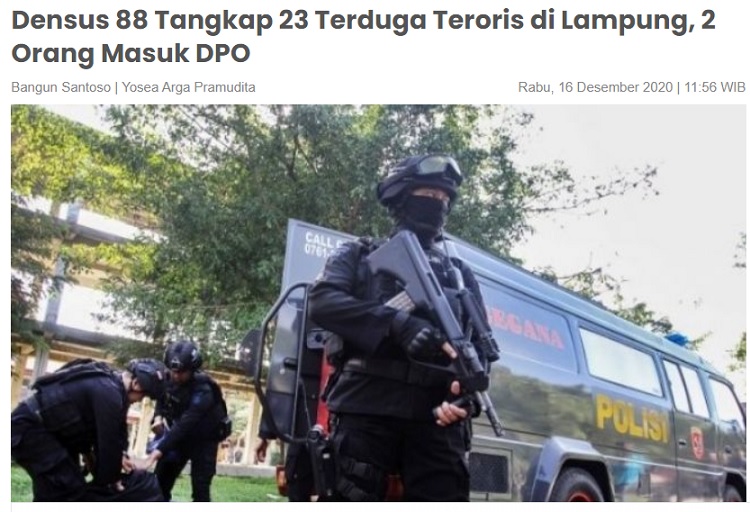 [Cek Fakta] Markas Besar Taliban Ditemukan di Lampung? Ini Faktanya