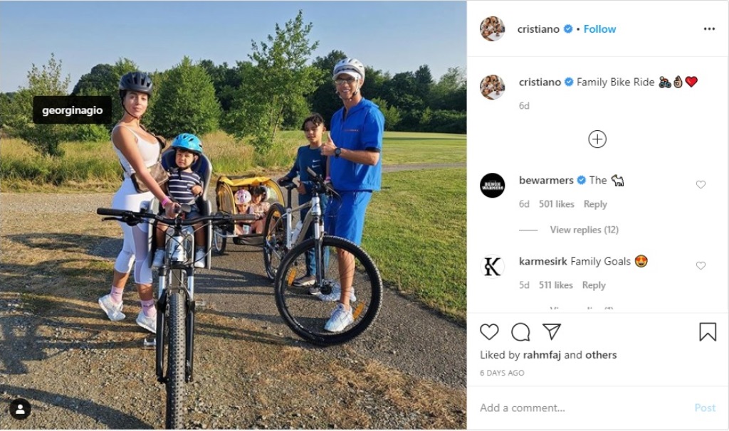 Potret Cristiano Ronaldo Habiskan Waktu dengan Anak Selama Isolasi Mandiri