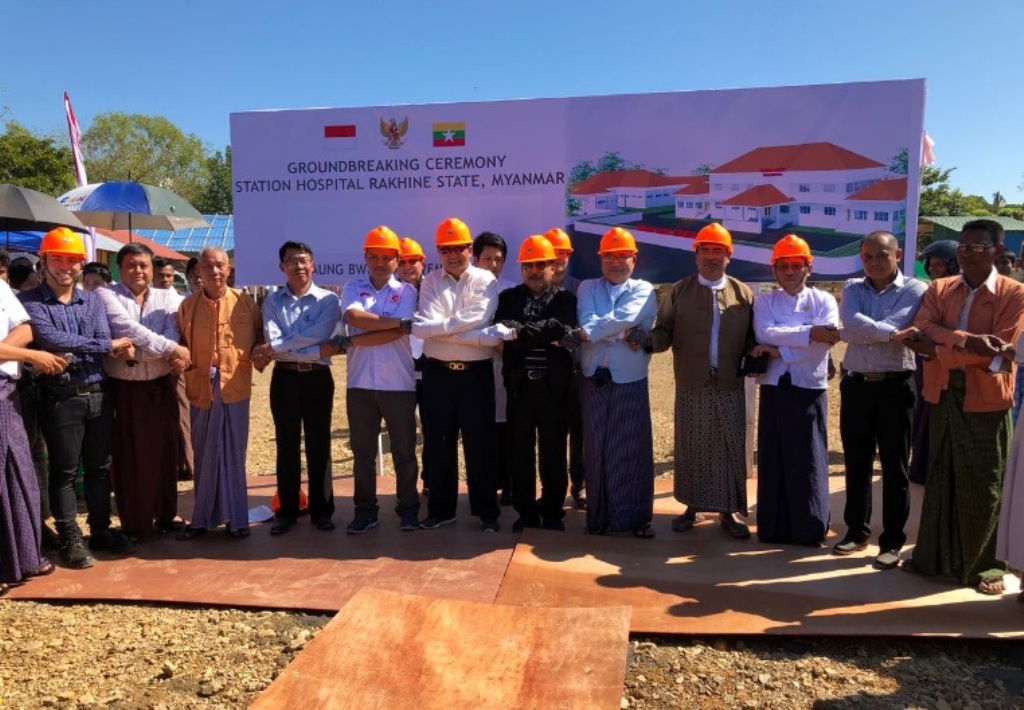 Pembangunan Rumah Sakit Bantuan Warga Indonesia untuk Rakhine Dimulai