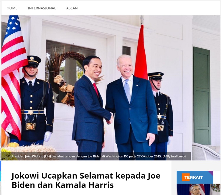 [Cek Fakta] Jokowi Telepon Joe Biden Beri Saran dan Ucapan Selamat? Ini Faktanya