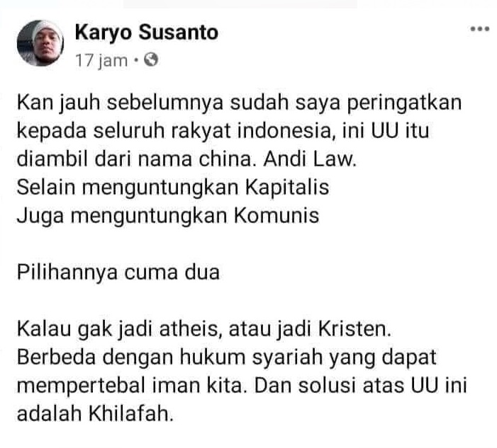 [Cek Fakta] Konsep UU Omnibus Law Berasal dari China? Ini Faktanya