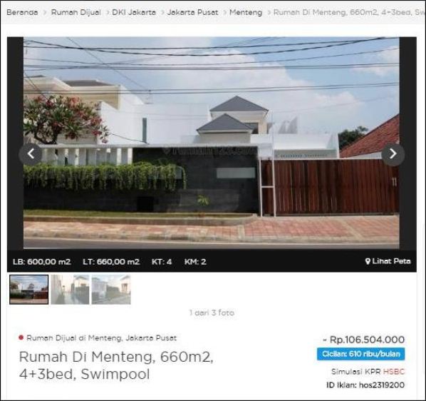 Ini Rumah Harga Rp 300-an juta di Jakarta