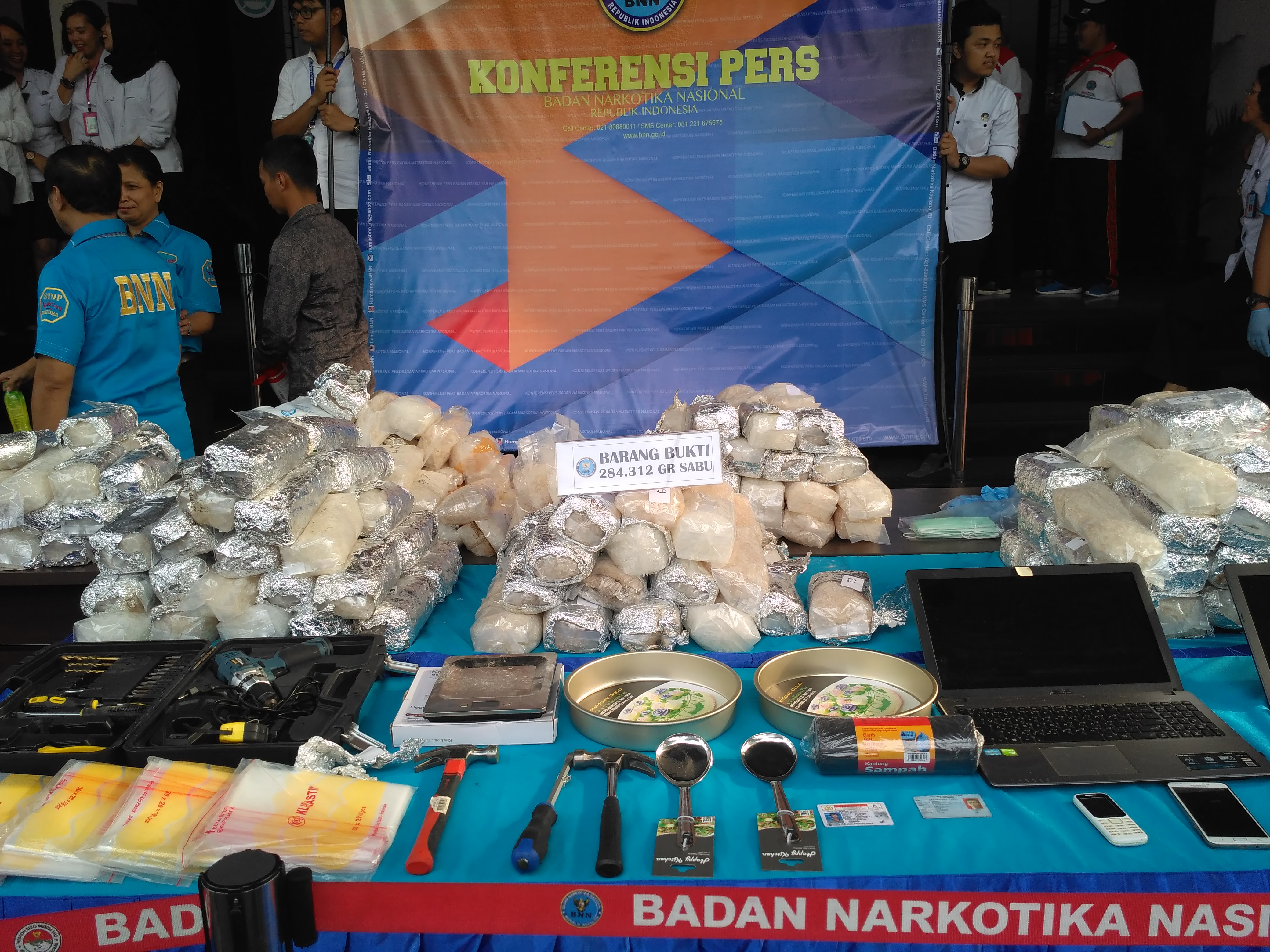 284,3 Kg Sabu Sitaan di Pluit dari Taiwan
