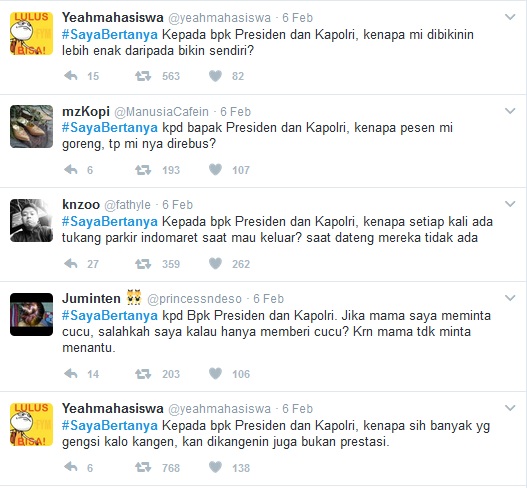 Jokowi: Semua Tanya Presiden Saya Tanya Siapa?