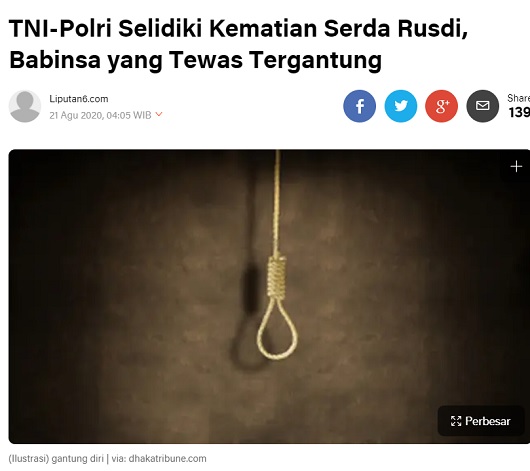 [Cek Fakta] Anggota Babinsa Tewas di Sulawesi Tenggara Dibunuh PKI? Ini Faktanya