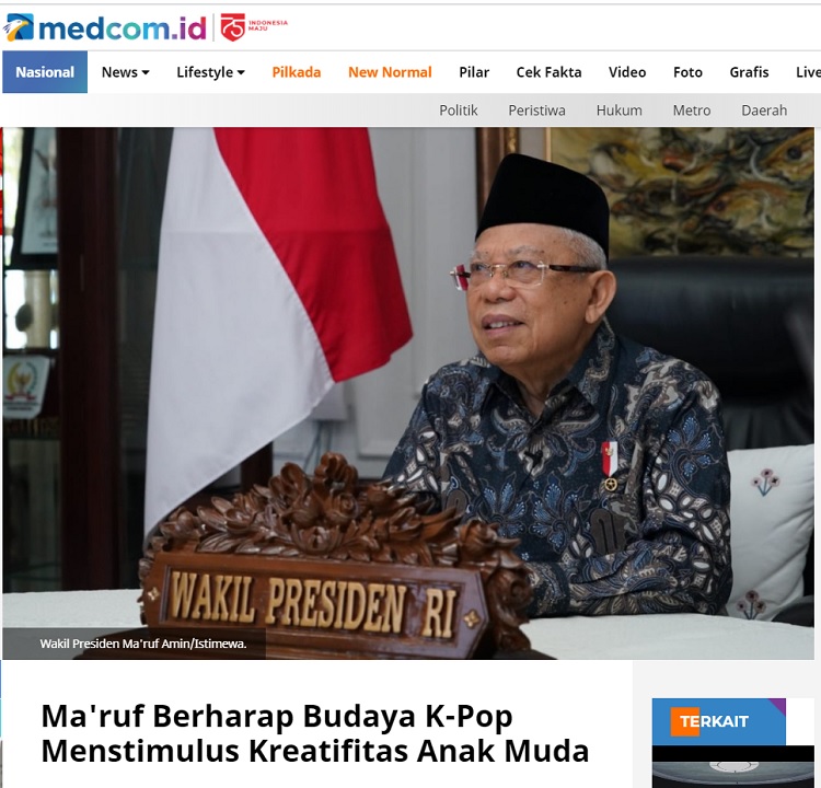 [Cek Fakta] Foto Ma'ruf Amin Bergaya Ala K-Pop? Ini Faktanya