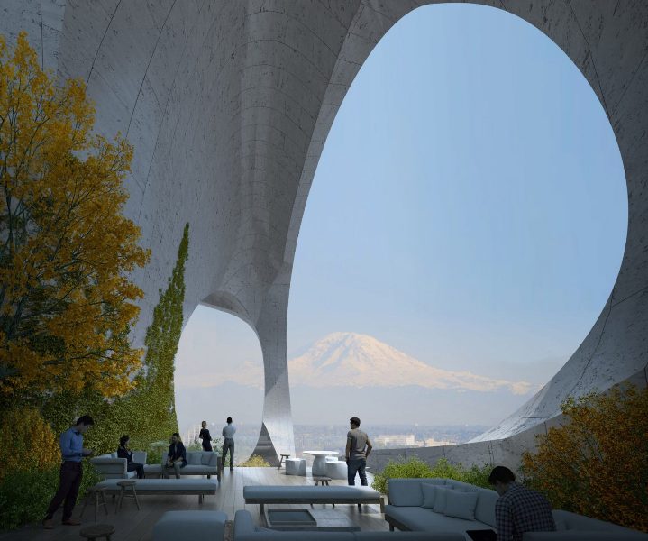 Seattle Tower Punya Taman 'Melayang'