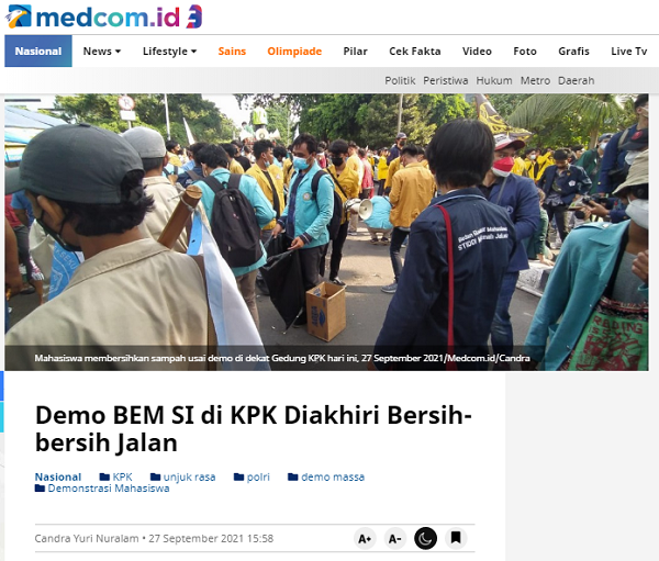 [Cek Fakta] Video Cikeas Gerakkan Mahasiswa Demi Kudeta Jokowi? Ini Faktanya