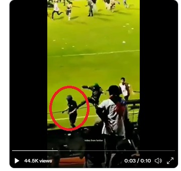 [Cek Fakta] Benarkah Pria yang Ditendang Oknum TNI di Kanjuruhan Meninggal? Ini Faktanya
