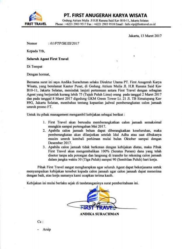 Problem Di Balik Kasus First Travel Medcom Id