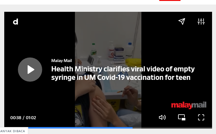 [Cek Fakta] Benarkah Ini Video Vaksinasi dengan Suntik Kosong di Sekolah Tiongkok Jakarta? Simak Faktanya
