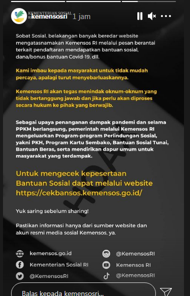 [Cek Fakta] Pemilik KTP-el Bisa Dapat Dana Rp600 Ribu Lewat Link Ini? Simak Faktanya