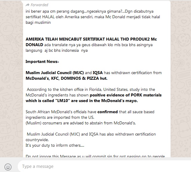 Sertifikat Halal McDonald's, KFC, DOMINOS & PIZZA Hut Dicabut? Ini Faktanya