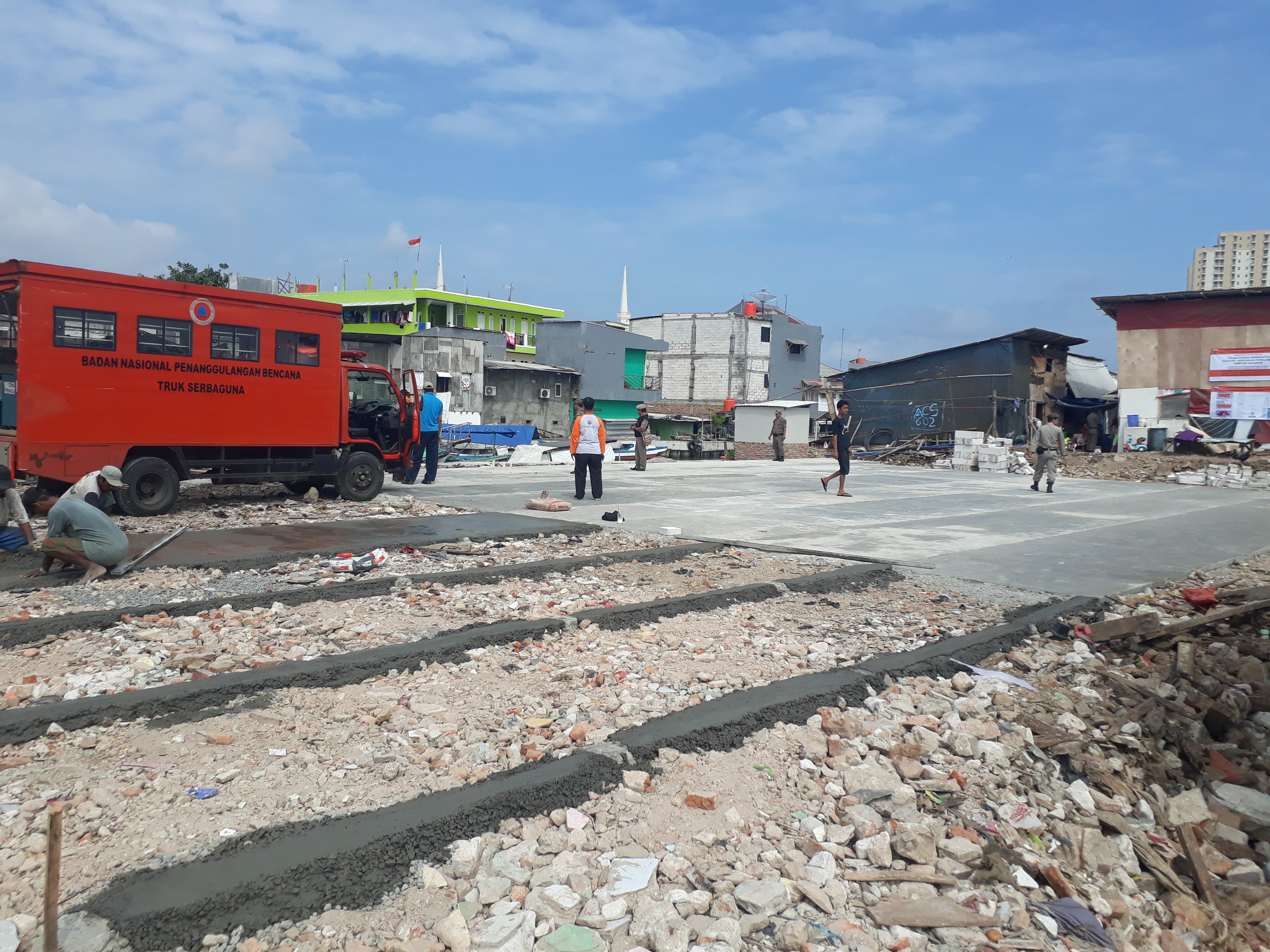 Shelter Kampung Akuarium Mulai Dibangun