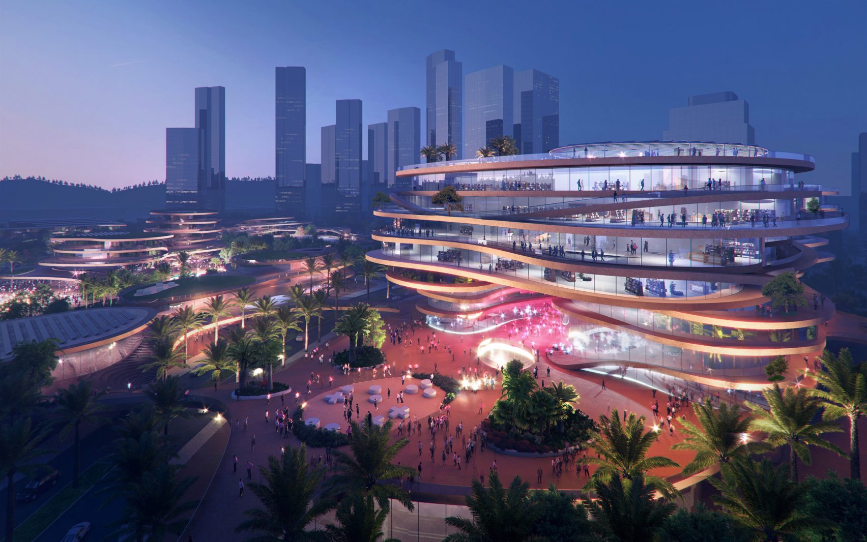 Shenzhen Terraces Kawasan Terintegrasi Dengan Desain Unik
