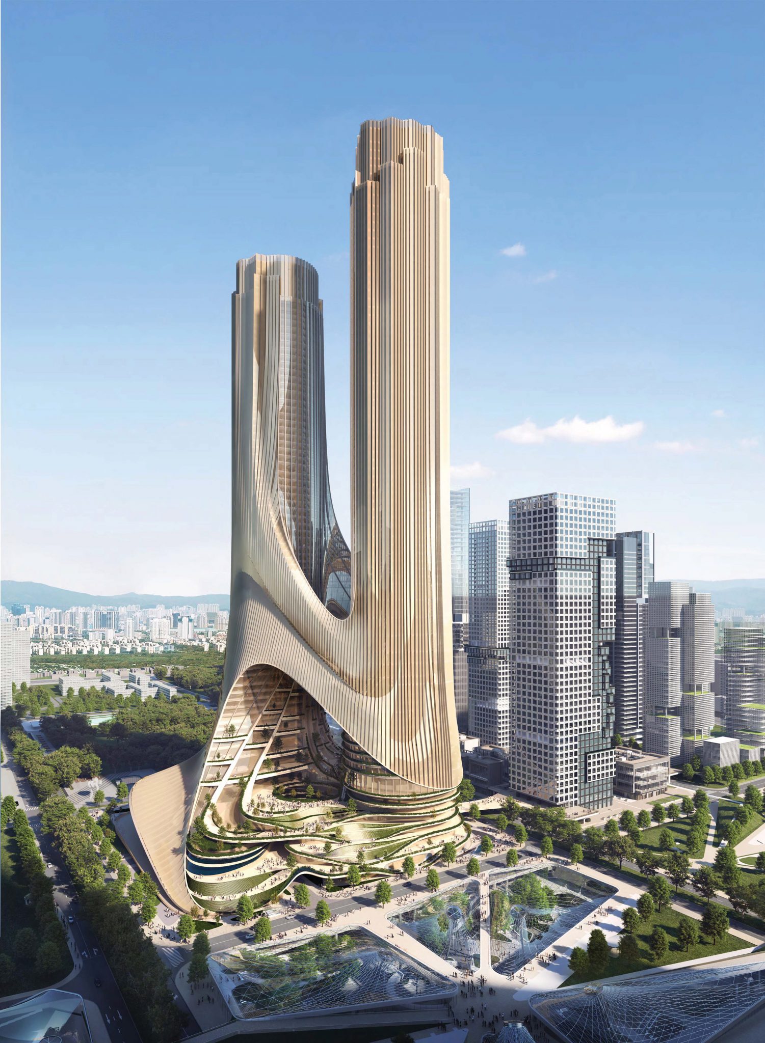 Megahnya Gedung 'Kembar' Tertinggi di Shenzhen
