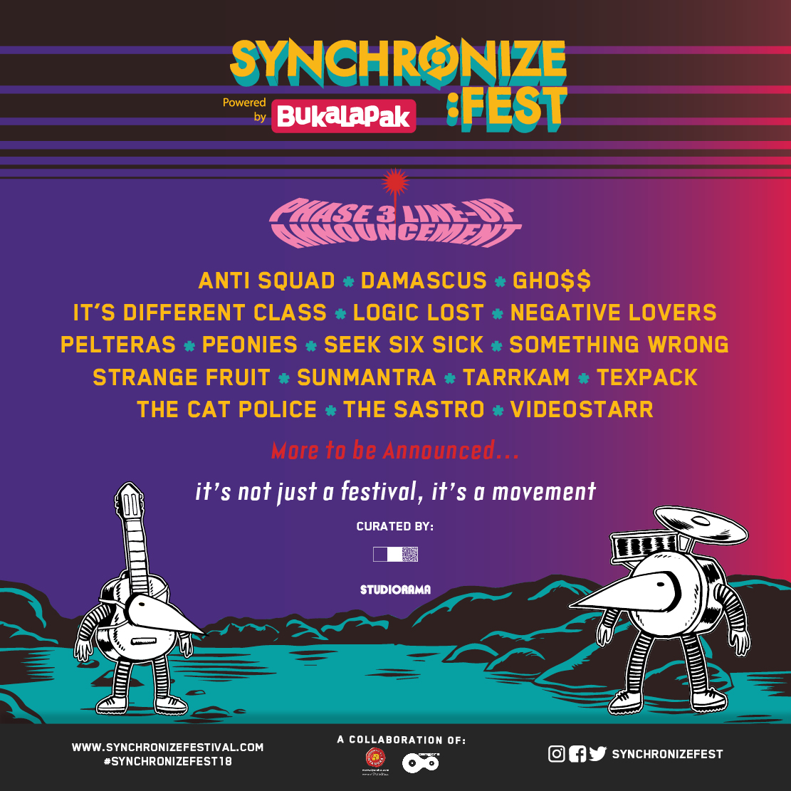 Synchronize Fest 2018 Umumkan Daftar Penampil Tahap Ketiga