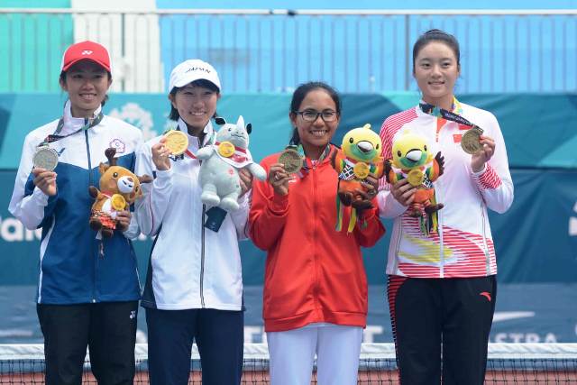 Soft Tenis Sumbang Satu Perak dan Dua Perunggu
