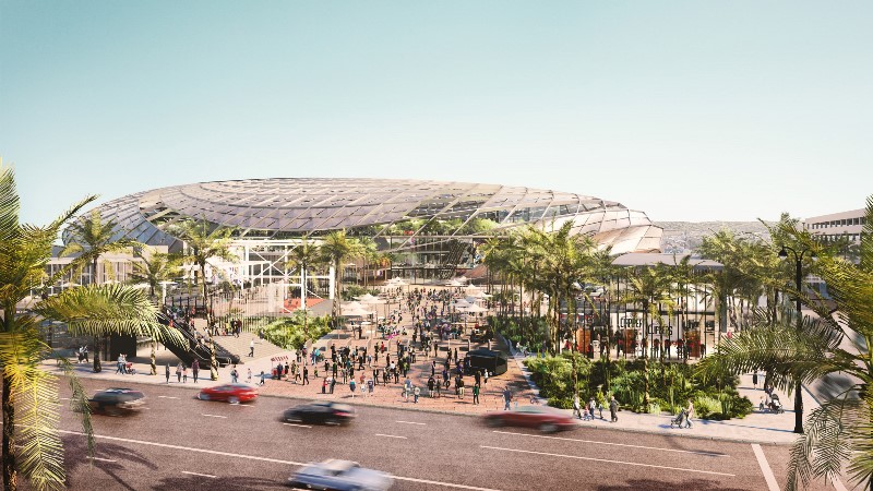 Stadion Terinspirasi Bola Basket yang Mengayun
