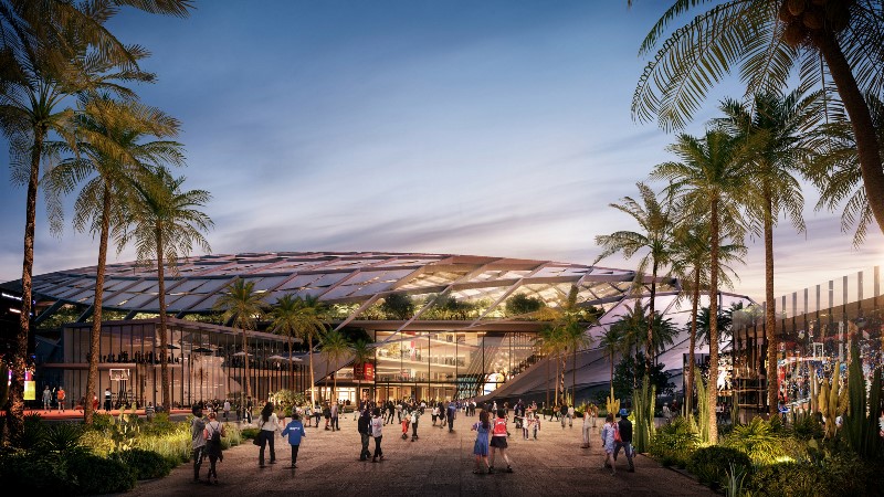 Stadion Terinspirasi Bola Basket yang Mengayun