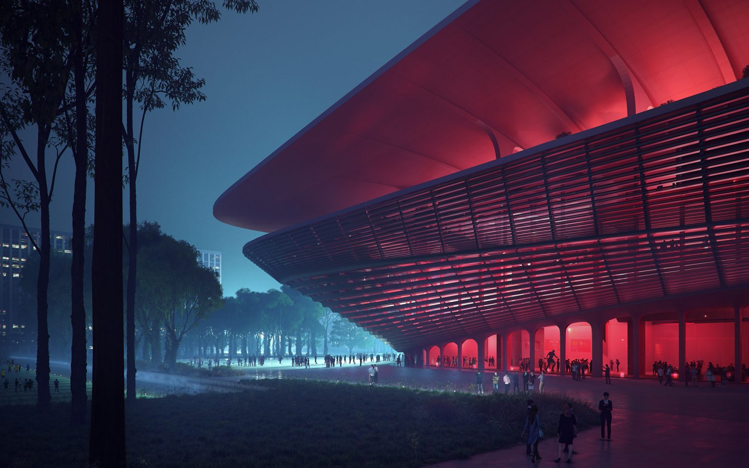 Desain Megah Stadion Sepak Bola di Tiongkok