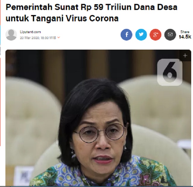 [Cek Fakta] Rezim Jokowi Pertontonkan Mega Korupsi Rp59 Triliun di Tengah Pandemi Covid-19? Ini Faktanya