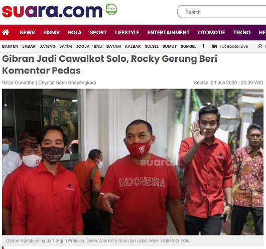 [Cek Fakta] Gibran Putra Jokowi Tantang Debat Terbuka Rocky Gerung? Ini Faktanya