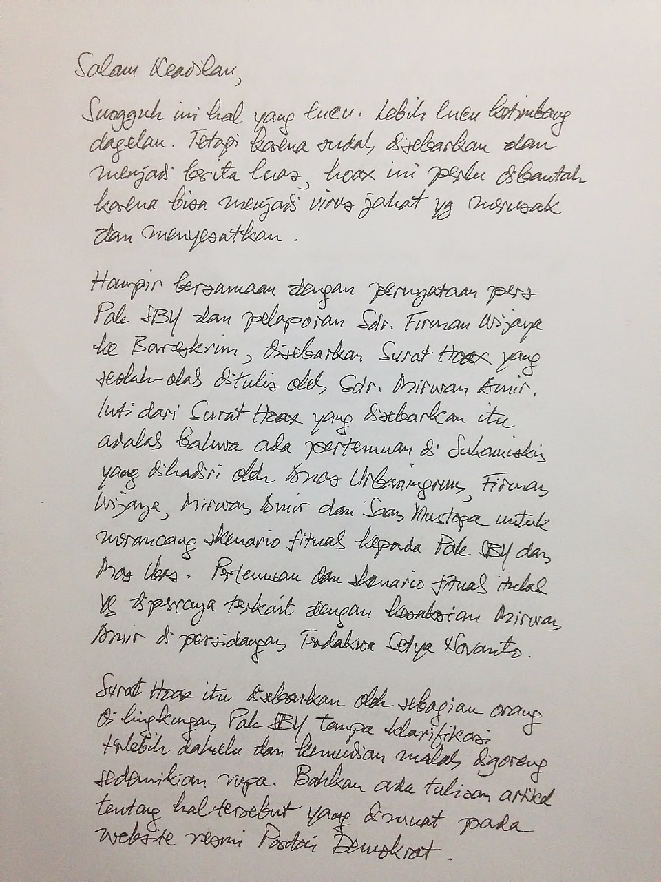 Anas Urbaningrum: <i>This Is Not My War</i>